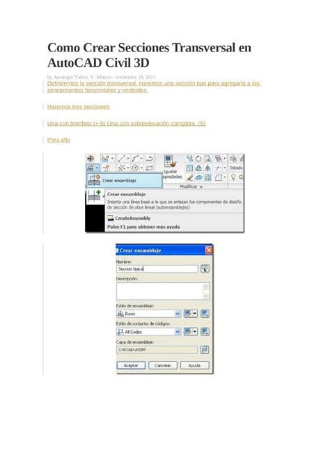 DOCX Como Crear Secciones Transversal En AutoCAD Civil 3D DOKUMEN TIPS