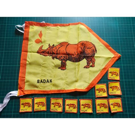 Jual Tanda Regu Badak Set Bendera Penggalang Putra Pramuka Shopee