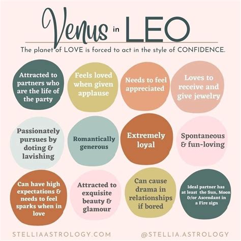 Venus In Leo Artofit