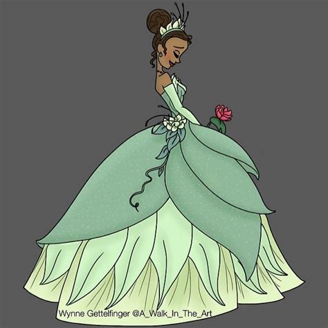 Tiana Drawing By A Walk In The Art Instagram ThePrincessAndTheFrog