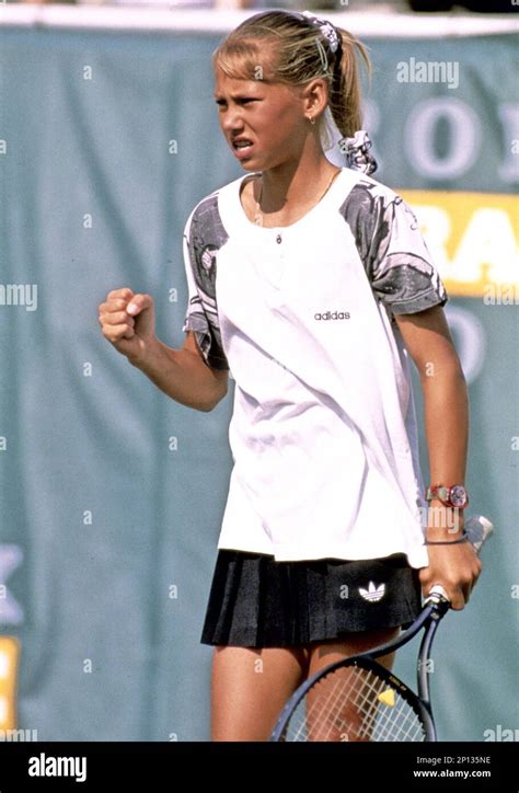 Anna Kournikova Competes In The Rolex Orange Bowl In 1994 At Miami