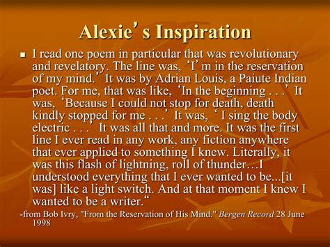 Sherman Alexie | PPT