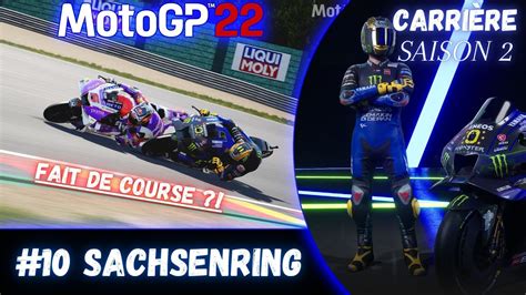 MotoGP 22 Saison 2 10 FAIT DE COURSE Carrière Sachsenring