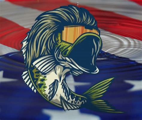 Bass Mullet Flag Water Drop Bg Deer Wallpaper American Flag