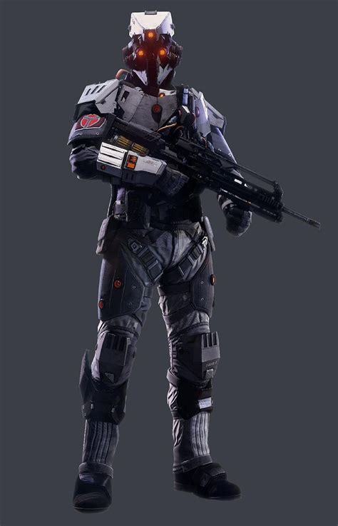 Helghast Assault Trooper Shadow Fall Armor Concept Futuristic Armour