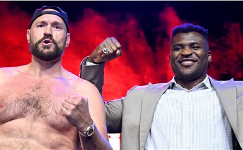 Tyson Fury Vs Francis Ngannou Weigh In Pre Fight Press Conference Video