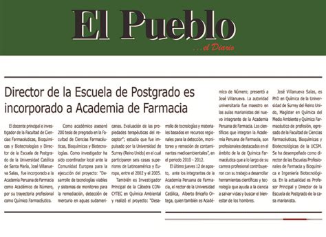 Director De La Escuela De Postgrado Es Incorporado A Academia De