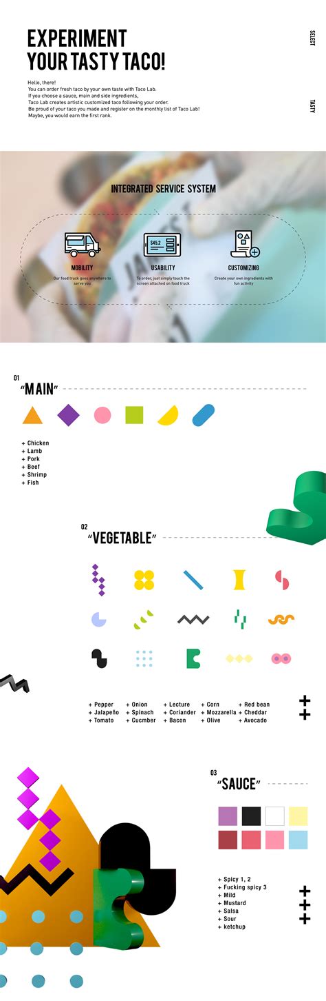 Taco-Lab : Experiment your tasty taco! on Behance