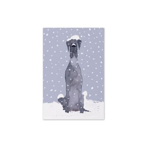 Great Dane Holiday Greeting Card Great Dane Christmas Card Etsy