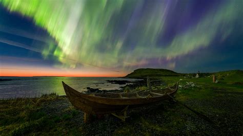 Newfoundland Wallpaper Sky Nature Natural Landscape Green Aurora