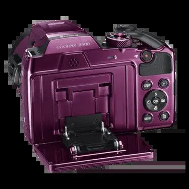 Nikon COOLPIX B500 | Digital Bridge Camera | Plum, Red & Black
