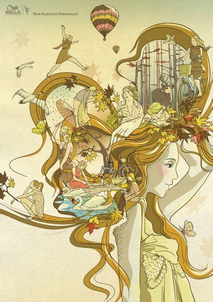 Wella Blonde Ads Of The World Illustration Drawing Illustrations Illustration Art