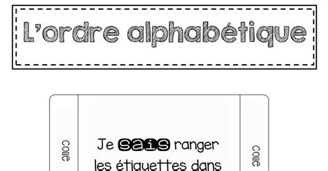 Épinglé sur Ordre alphabetique