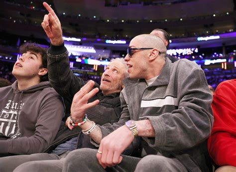 Pete Davidson Debuts Buzz Cut at Knicks Game