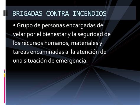 Brigadas Contra Incendios PPT