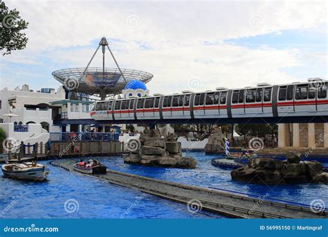 Europa Park Express Train In Greek Scenery Editorial Image