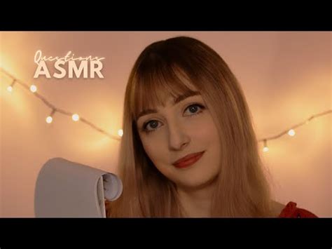 Asmr Answering My Own Personal Questions Soft Spoken