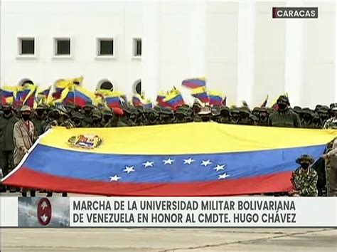 Marcha De La Universidad Militar Bolivariana De Venezuela En Honor Al