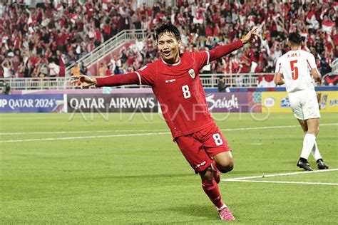 Piala Asia U Indonesia Lawan Yordania Antara Foto