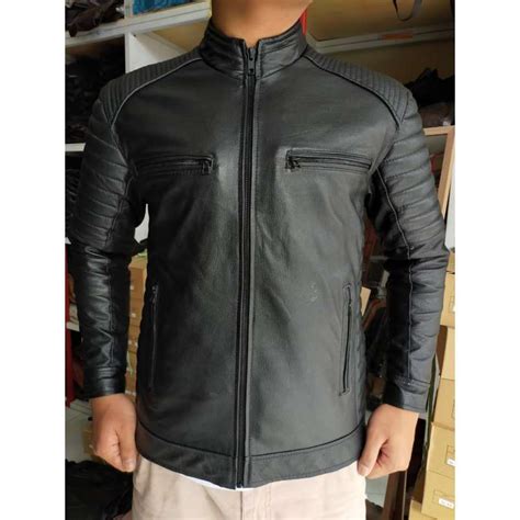 Jual Jaket Kulit Asli Pria Elegant Brownie ARL 033 Silverstone RFLA