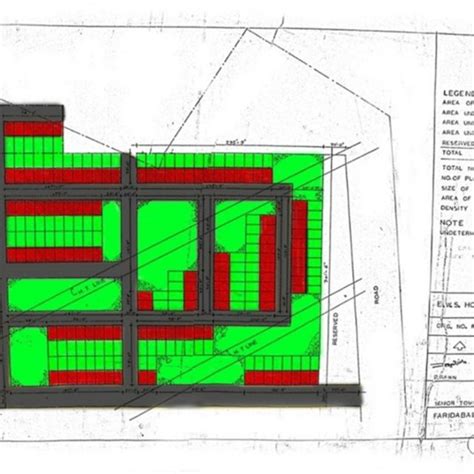 Site Plan Of Ews Housing Project In 1977 Source Mcf Faridabad