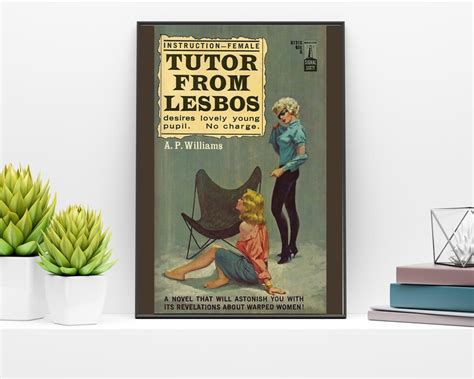 Pulp Cover Art Lesbian Pulp Poster Lesbian Art Lgbtq Etsy