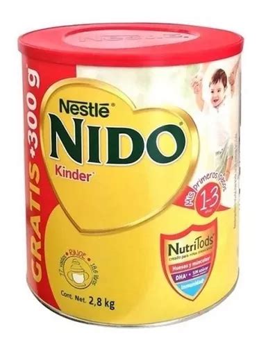 Leche de fórmula en polvo sin TACC Nestlé Nido Kinder en lata de 2 8kg