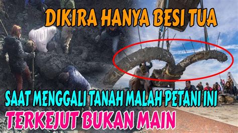 Di Kira Hanya Besi Tua Saat Menggali Tanah Malah Petani Ini Terkejut