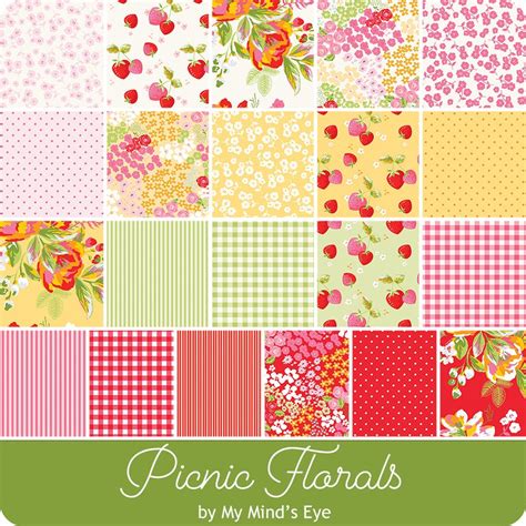 Picnic Florals Stacker My Mind S Eye For Riley Blake Designs Fat