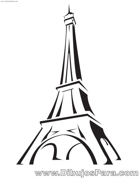 Dibujo De La Torre Eiffel Para Pintar Dibujos Para Colorear