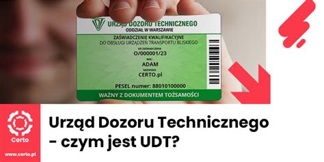 Urząd Dozoru Technicznego czym jest UDT