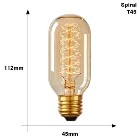 Ynl Lampu Pijar Filamen Vintage Bohlam Edison V W T Warm