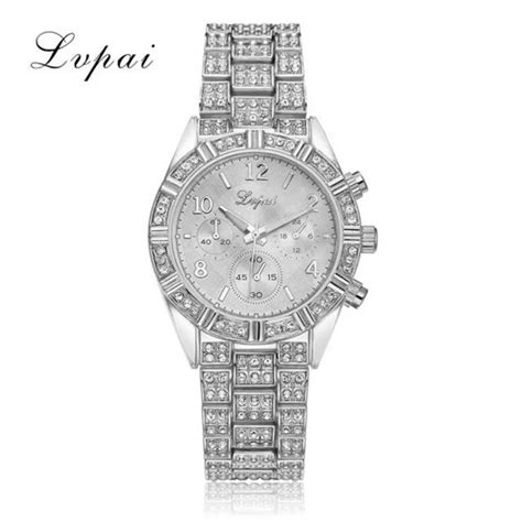 Lvpai Luxury Diamond Watches Women Fashion Brand Stainless Steel