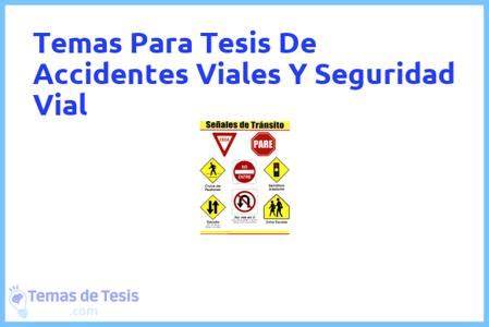 Tesis De Accidentes Viales Y Seguridad Vial Ejemplos Y Temas TFG TFM 2024