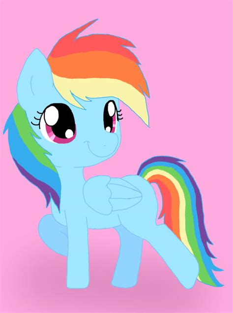 Filly Rainbow Dash By Noobasaur62 On Deviantart