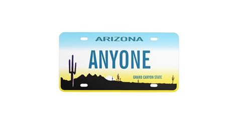 Arizona Custom License Plate | Zazzle