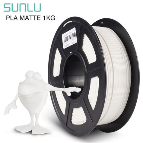 PLA Пластик для 3D принтера SUNLU 1кг, Матовый белый (Matte White) PLA ...