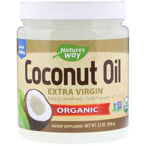 Nature S Way Organic Coconut Oil Extra Virgin Lbs G Iherb