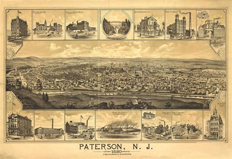 Historic Map Patterson Nj 1880 World Maps Online