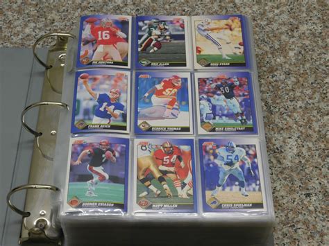 Binder Full Of 1991 Score Football Cards 2 Sets Singles