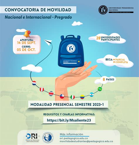 Convocatoria Movilidad Académica Estudiantil Presencial 2023 1