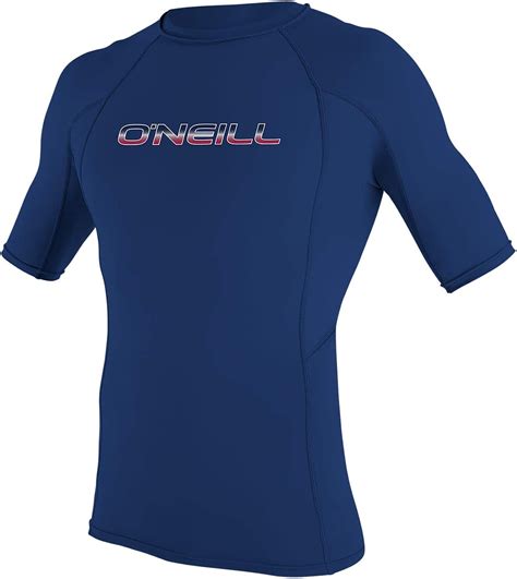 Short Sleeve Rash Guard Oneill Mens Basic Skins Upf 50 Sports And Fitness