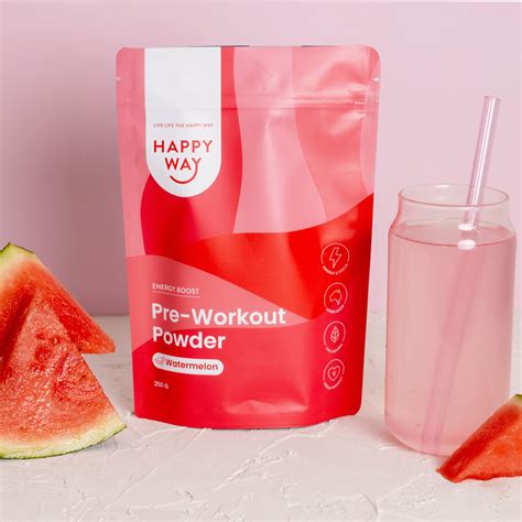Pre workout (Watermelon) 250g | Pre Workout Powders | Happy Way