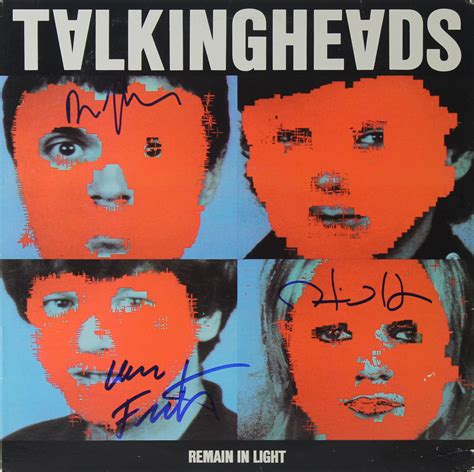 Lot Detail Talking Heads Signed Remain In Light Album W 3 Signatures Jsa