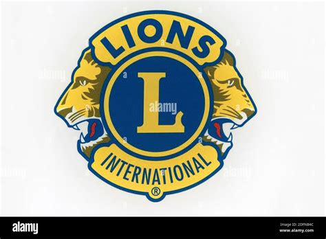 Logo Du Lions Clubs International Photo Stock Alamy