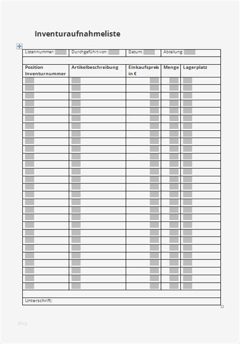 Inventurlisten Vorlage Excel Bewundernswert Inventurliste Gratis ...