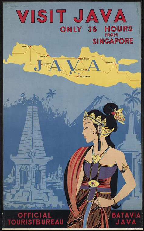 Vintage Indonesia Travel Posters