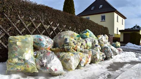 Sonderfahrt für Gelbe Säcke in Bebra