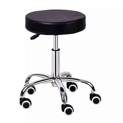 Enterprises Patient Revolving Stool With Ms Frame Cushioned Top At