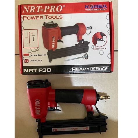 Jual AIR NAILER GUN STAPLES ANGIN TEMBAK PAKU NRT PRO NRT PRO F30 F 30